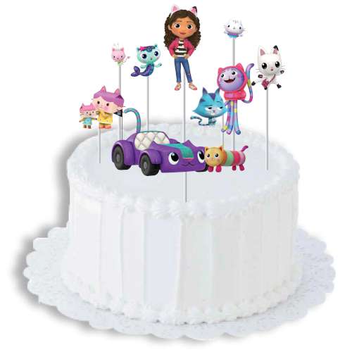 Gabby's Dollhouse Cake Topper Kit - Click Image to Close